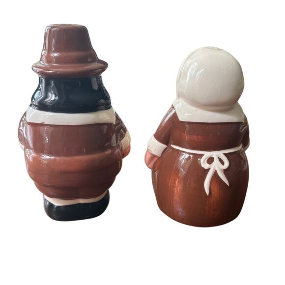 Publix Pilgrim Salt & Pepper Shakers 2002 Encore Edition Thanksgiving - Picture 5 of 9